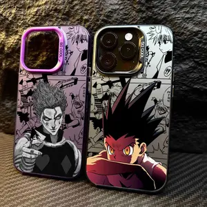 H-Hunter x Hunter Hisoka & Killua Anime Phone Case for iPhone 17 Air 16 15 14 13 12 11 Pro Max Plus, Shockproof Protective Cover