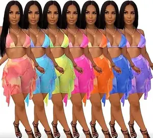 High Waist Bikini Shorts Set