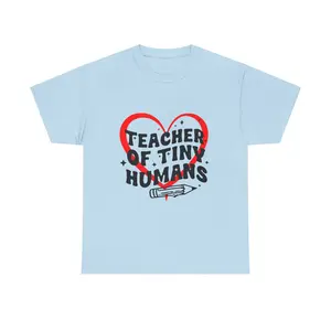 Teacher of Tiny Humans Teach Shirt Unisex Tee, Teacher Appreciation Gift, Back to School Clothing, Funny Teacher Shirt, Educator Tee