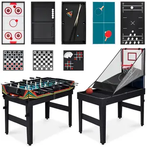 Best Choice Products 13-in-1 Combo Game Table Set w/ Ping Pong, Foosball, Basketball, Air Hockey, Archery