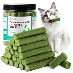 Cat Grass Stick for Cats Gentle Dental Care & Hair Removal Treat,Instant Grass-Flavored Chew Toy,Sticks for Pet Oral health Hygiene, Cat Dental Care Natural Pet Treat Cat Chew Sticks cat grass treat hairball control snack stick hair ball