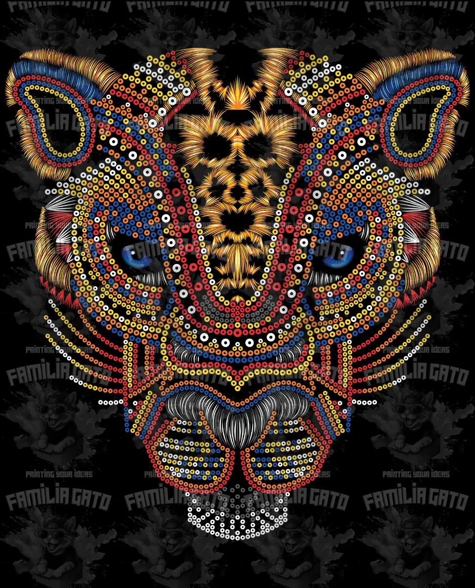 Jaguar Azteca DTF Transfer, DIY Craft Decor Supply for Craft Projects