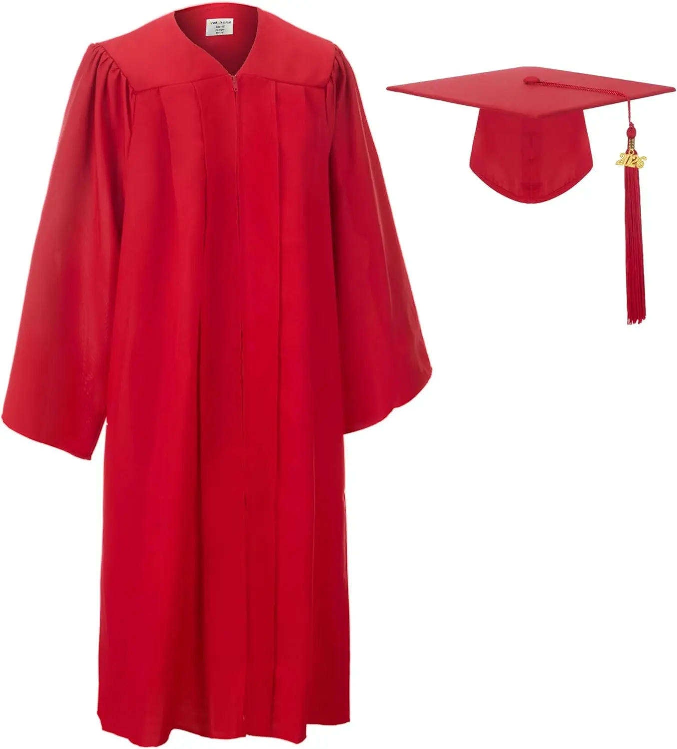 Matte Graduation Cap and Gown 2026 Set for High School and College Bachelor