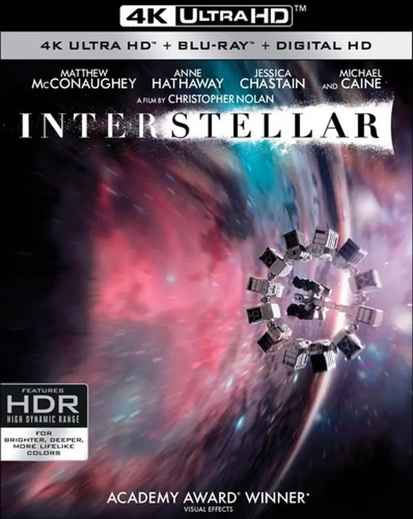 Interstellar  [4K ULTRA HD BLU-RAY MOVIE] With Blu-Ray, 4K Mastering, Ac-3/Dolby Digital, Dolby, Digital Theater System, Dubbed, Subtitled, Widescreen, 3 Pack
