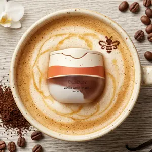 Vanilla Latte Lip Balm - Limited Edition, Hydrating & Softening, Infused with Vanilla, Beeswax, and Nourishing Oils, Perfect for Smooth & Moisturized Lips