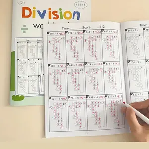 Grades 3-5 Math Practice Book Set, Daily Multiplication and Division Exercises, Fun Math Training, Essential Learning Resources