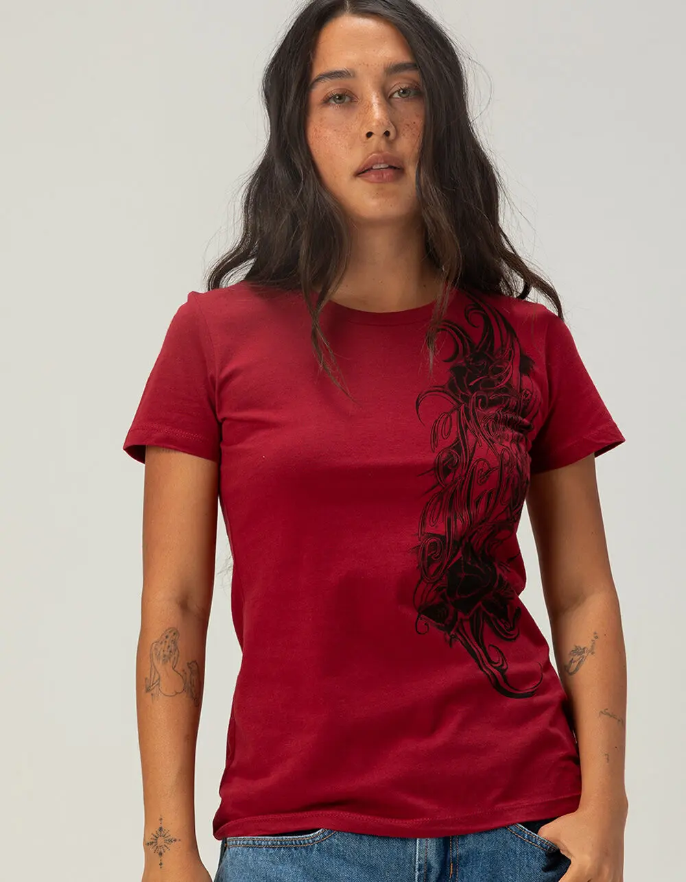 METAL MULISHA Poison Petals Womens Fitted Tee