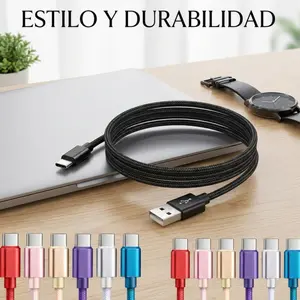 Fast Charging Type-C Data Cable, 100.58cm/201.17cm Braided USB-C to USB-C Line, Compatible with Samsung, Xiaomi, Oppo, Oneplus Devices