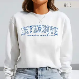 Floral ICU  T-Shirt / Sweatshirt & Hoodie: Medical Intensive Care Unit Gift Clothes Crewneck