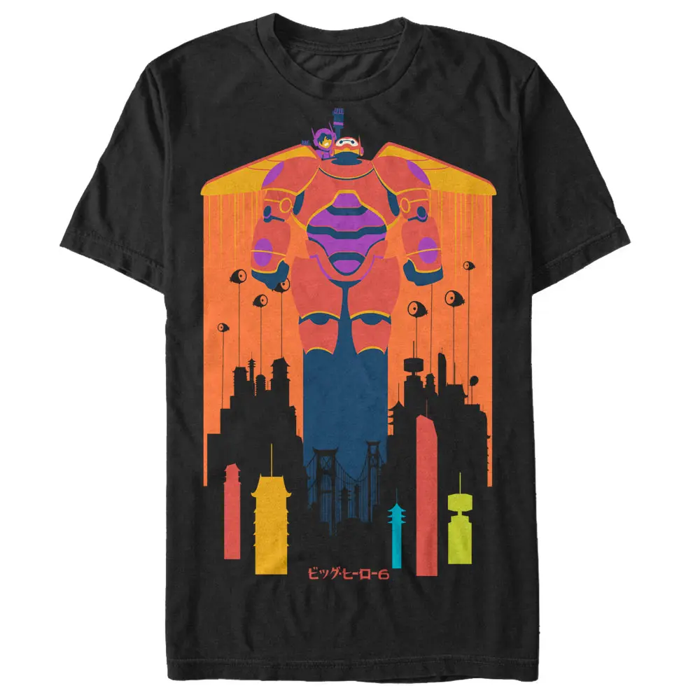 Men's Big Hero 6 Baymax and Hiro Fly T-Shirt