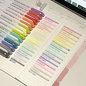 New 15-Pack Glitter Highlighters, Soft Pastel Colors, Fine Tip Markers for School Supplies and Journaling, Art Markers