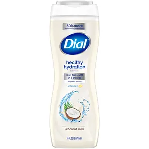 Dial Body Wash, Healthy Hydration, Coconut Milk plus Vitamin E, 16 Fl Oz Henkel
