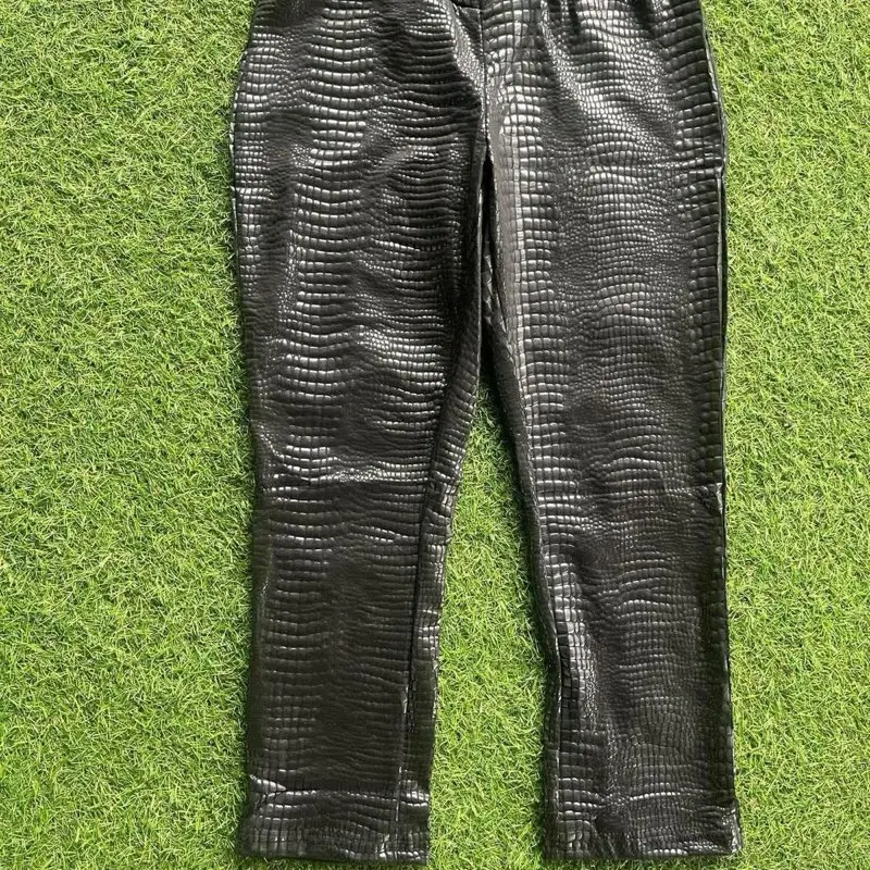 Leather capris