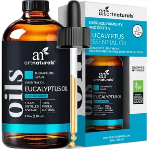 100% Pure Eucalyptus Essential Oil - (4.0 Fl Oz / 118ml) - Therapeutic Grade Natural Oils Healthcare Fitness