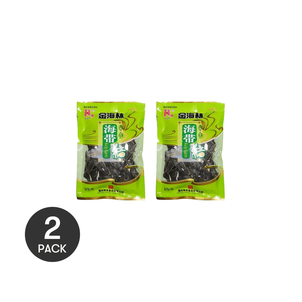 2 Pack JINHAILIN Dried Seaweed Knots 1.76oz Each - Chinese Snack, For Hot Pot & Soup, Mineral Rich
