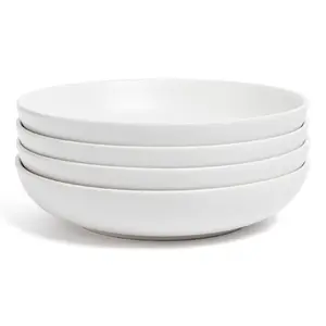 over&back Coupe 30oz Semi-Matte Stoneware Dinner Bowls