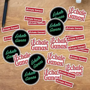 Stickers Pack 20 Pcs Échale Car Laptop Ganas Skateboard Bumper Vinyl Guitar Waterproof Luggage Colorful Bottle Water Aesthetic Bike