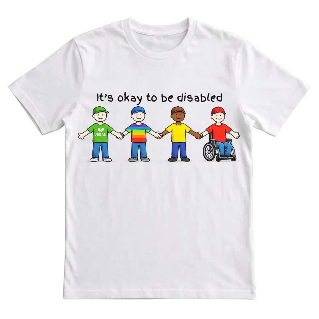 It's okay to be disabled Comfort Colors Shirt, Trending Gift Shirt