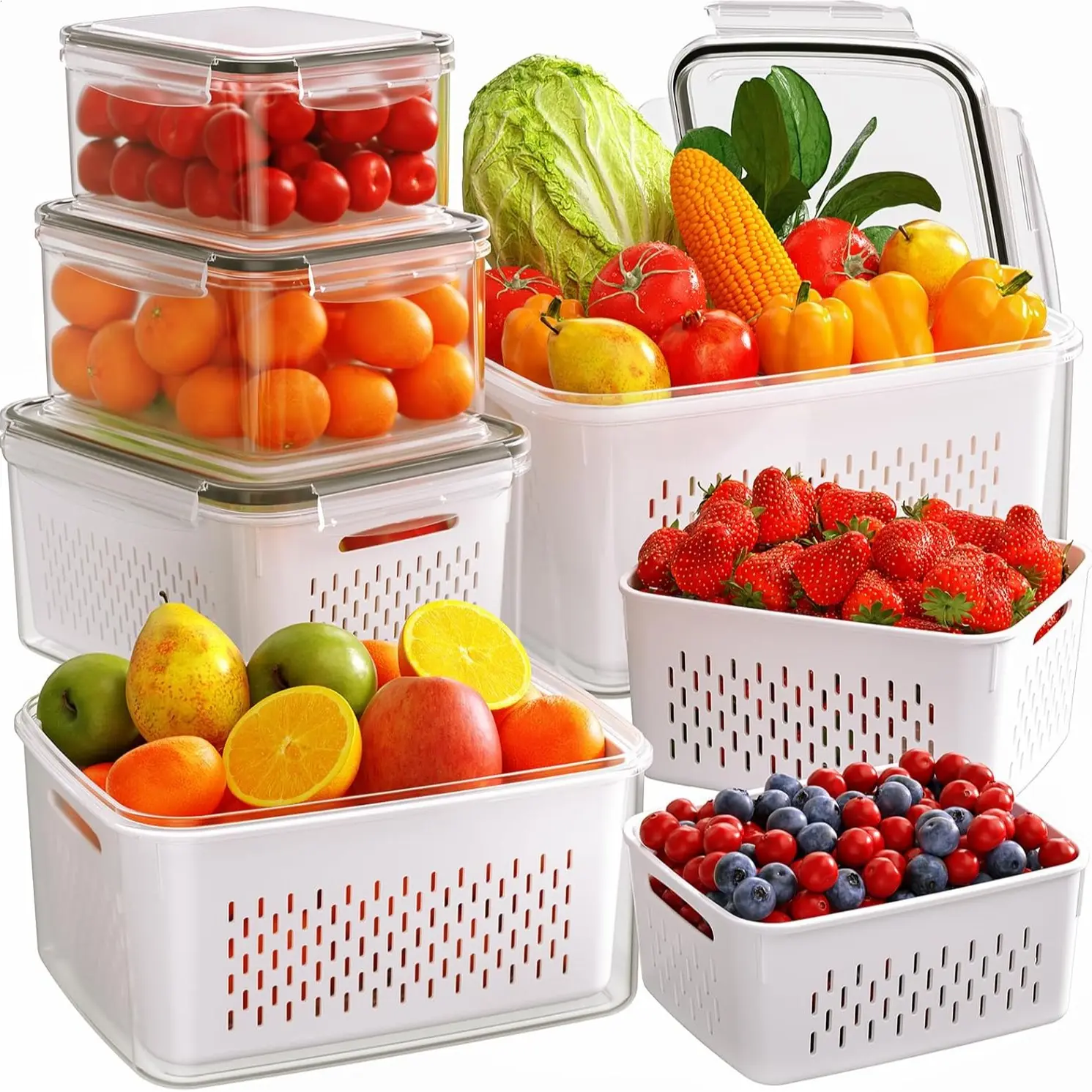 6 PCS Fruit Storage Containers