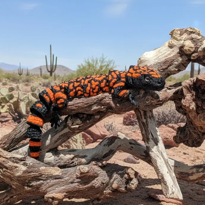 Articulating Gila Monster - Collectible Reptile Figurine