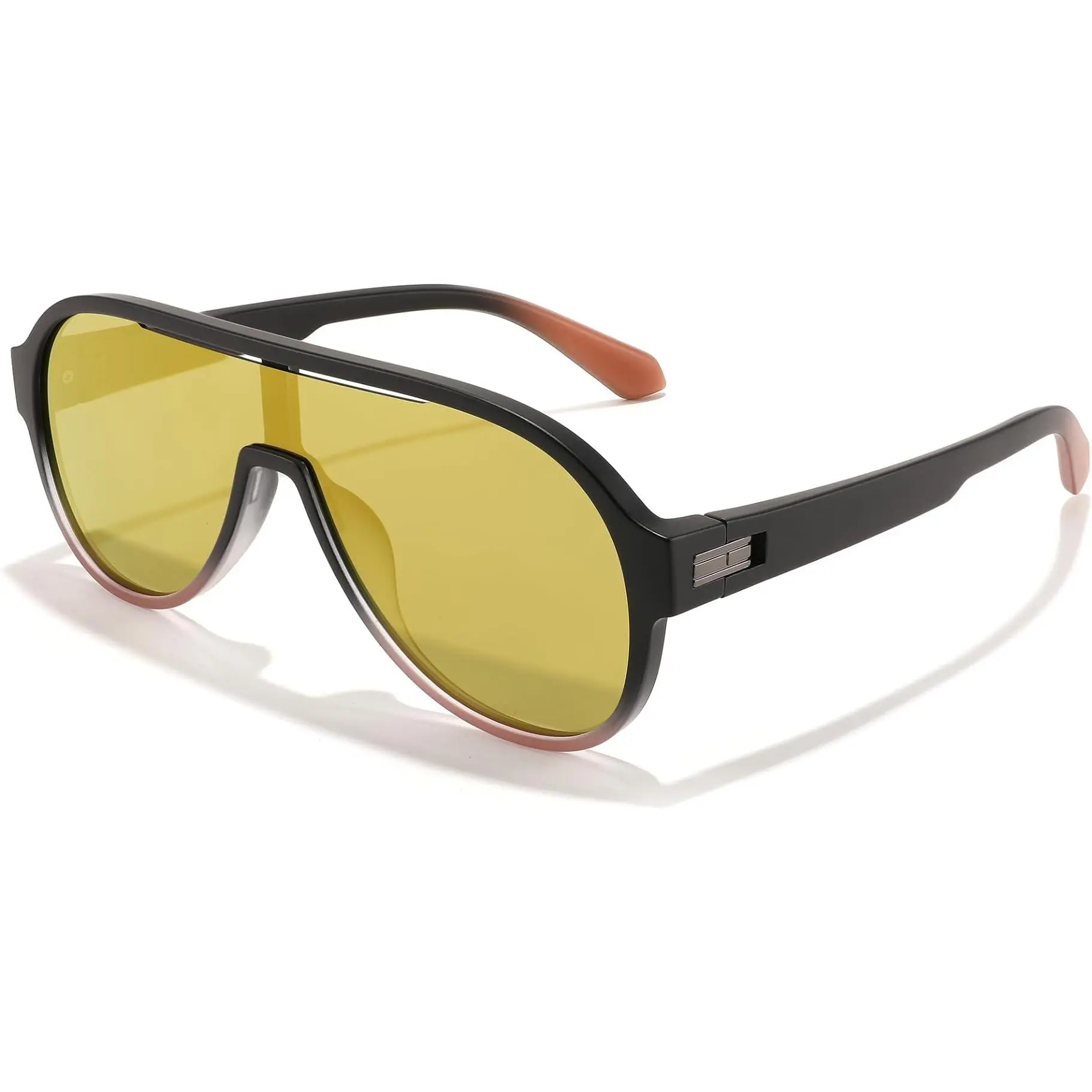 FEISEDY Polarized Men Women Sunglasses, Oversized  Fahion One Piece Sun Glasses, Lightweight TR90 Frame B4080