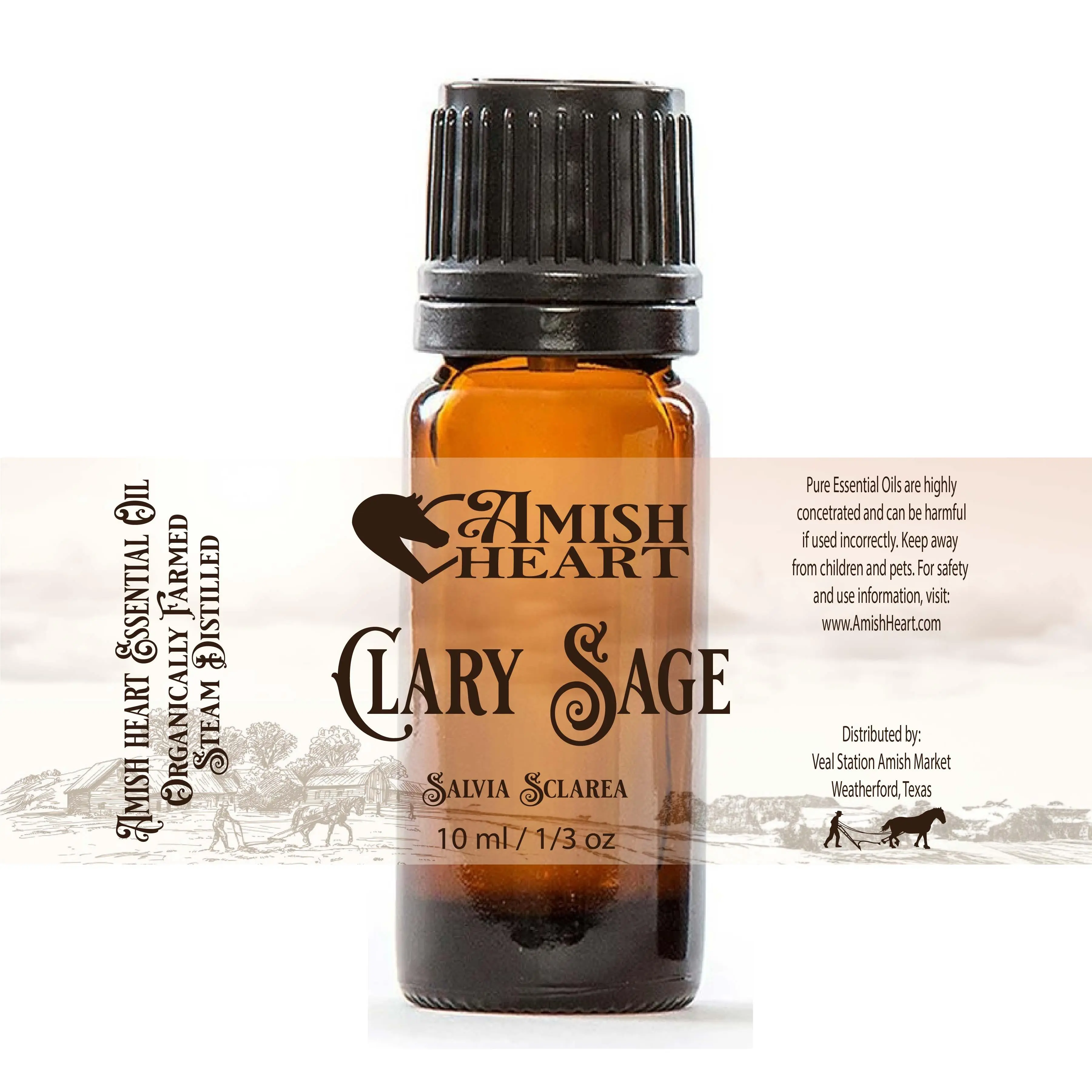 Clary Sage Essential Oil | Amish Heart | Organic & Therapeutic Benefits