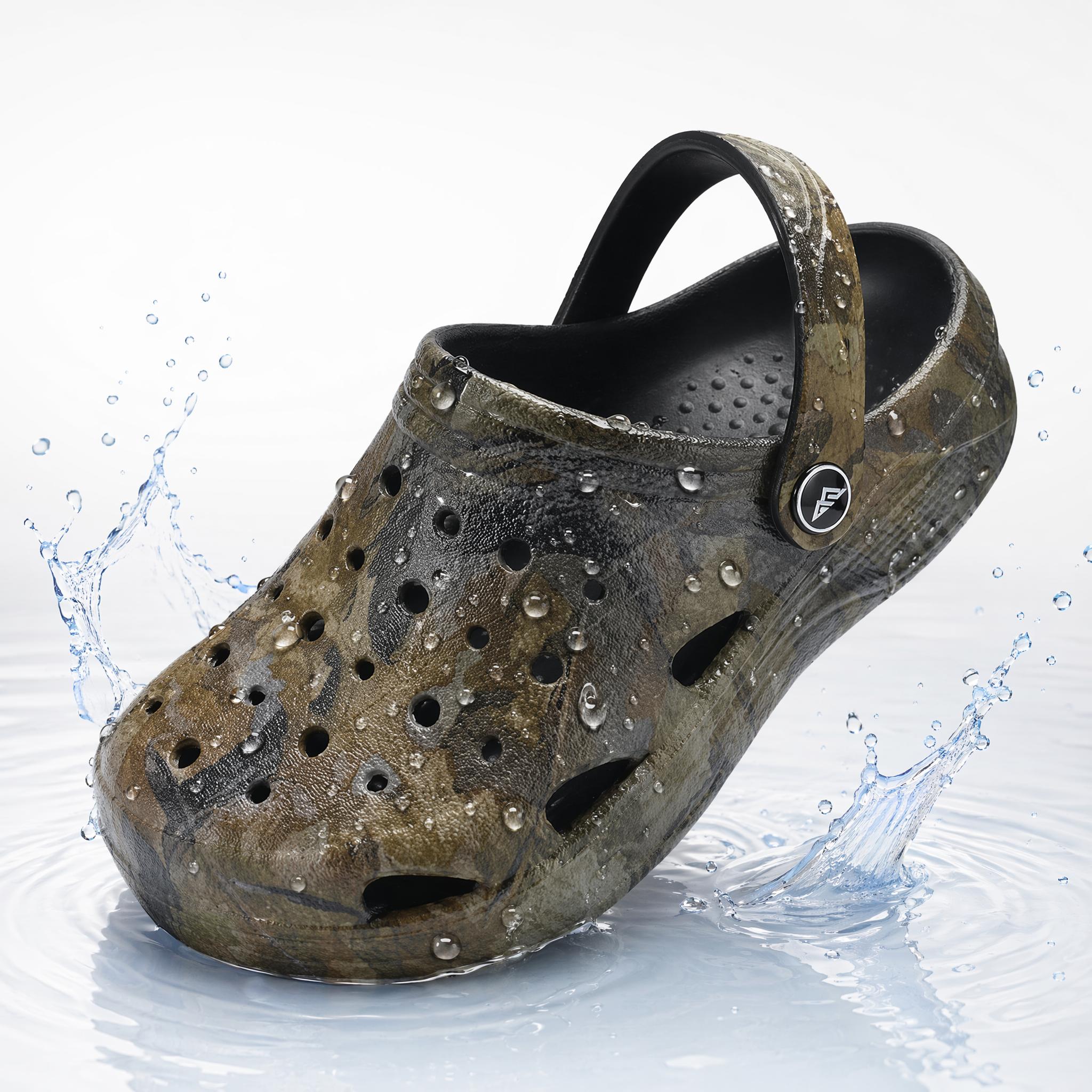 Kids' 2-Way Wear Slip On Clogs, Round Toe EVA Flexible Sandals for Boys & Girls, Summer Shoes with Arch Support and Anti-Slip Sole, Soft Soled Sandals, Footwear, Slides Slippers, Casual, Outdoor Play, Synthetic, Wear-Resistant Eva Handles Daily Play