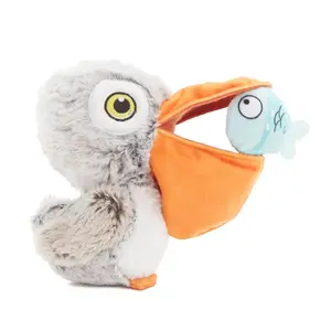 BARK Big Bill & Beak-A-Boo Fish Dog Toy