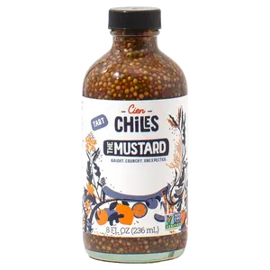 Cien Chiles The Mustard | All Natural Sauce | Non-GMO, Gluten-Free, Vegan | 8 OZ Bottle Flavor