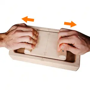 Portable Hangboard for Rock Climbing – Fingerboard Trainer with Hand Grip Strengthener & Pinch Block – Hardwood Construction – Interactive Family Fitness Game for Kids & Adults – Party Fun & Home Gym Workout Equipment