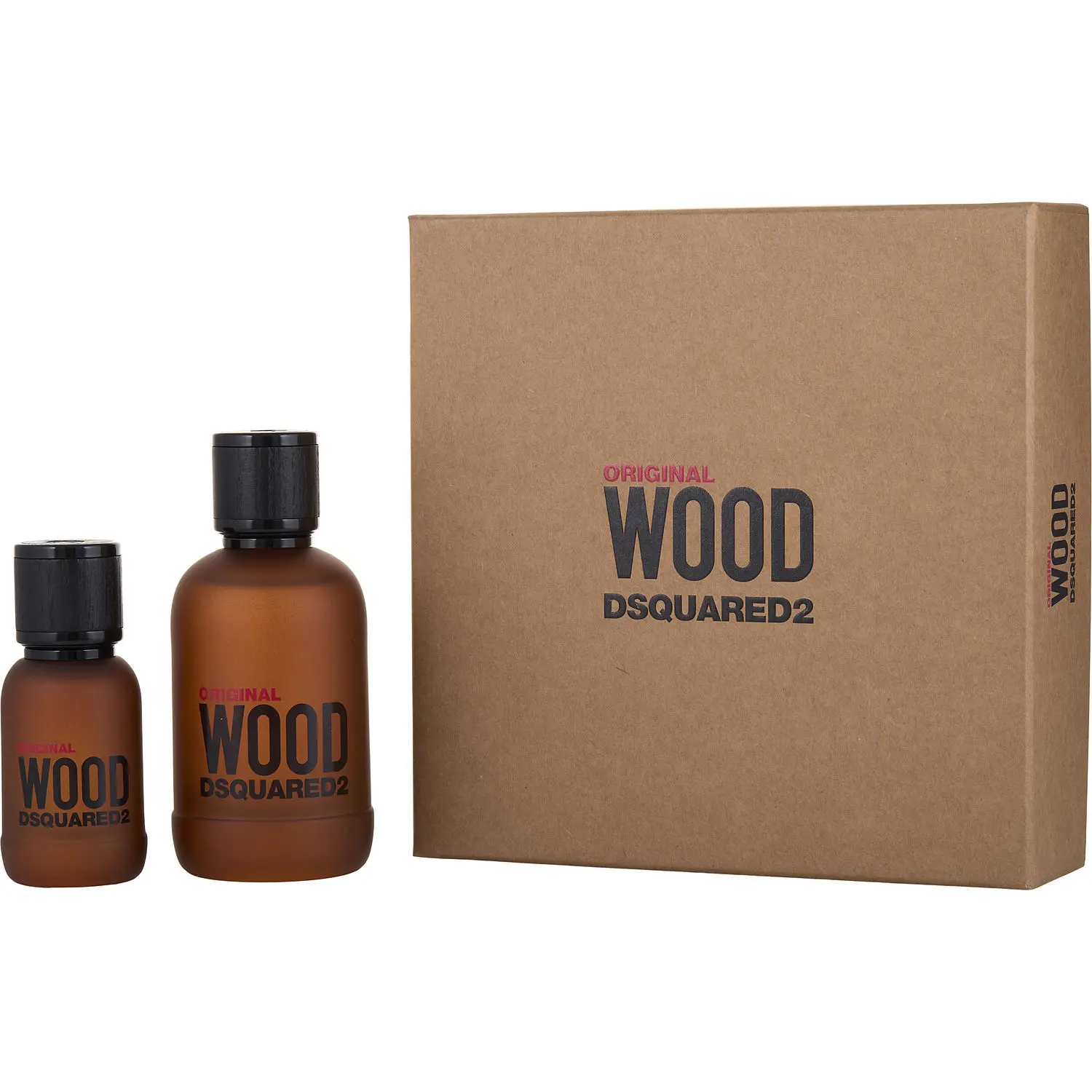 Dsquared2 Wood Original Set-Eau De Parfum Spray 3.4 Oz & Eau De Parfum Spray 1 Oz For Men