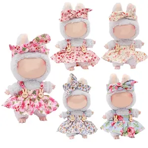 6.69 inch Labubu Doll Clothes Set, Headbands and clothes for labubu Dolls, Adorable Accessories for Play & Display（No doll）