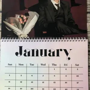 OT7 Wall Calendar Gift For Fans, New Year 2026 Gift For Fan Home Decor