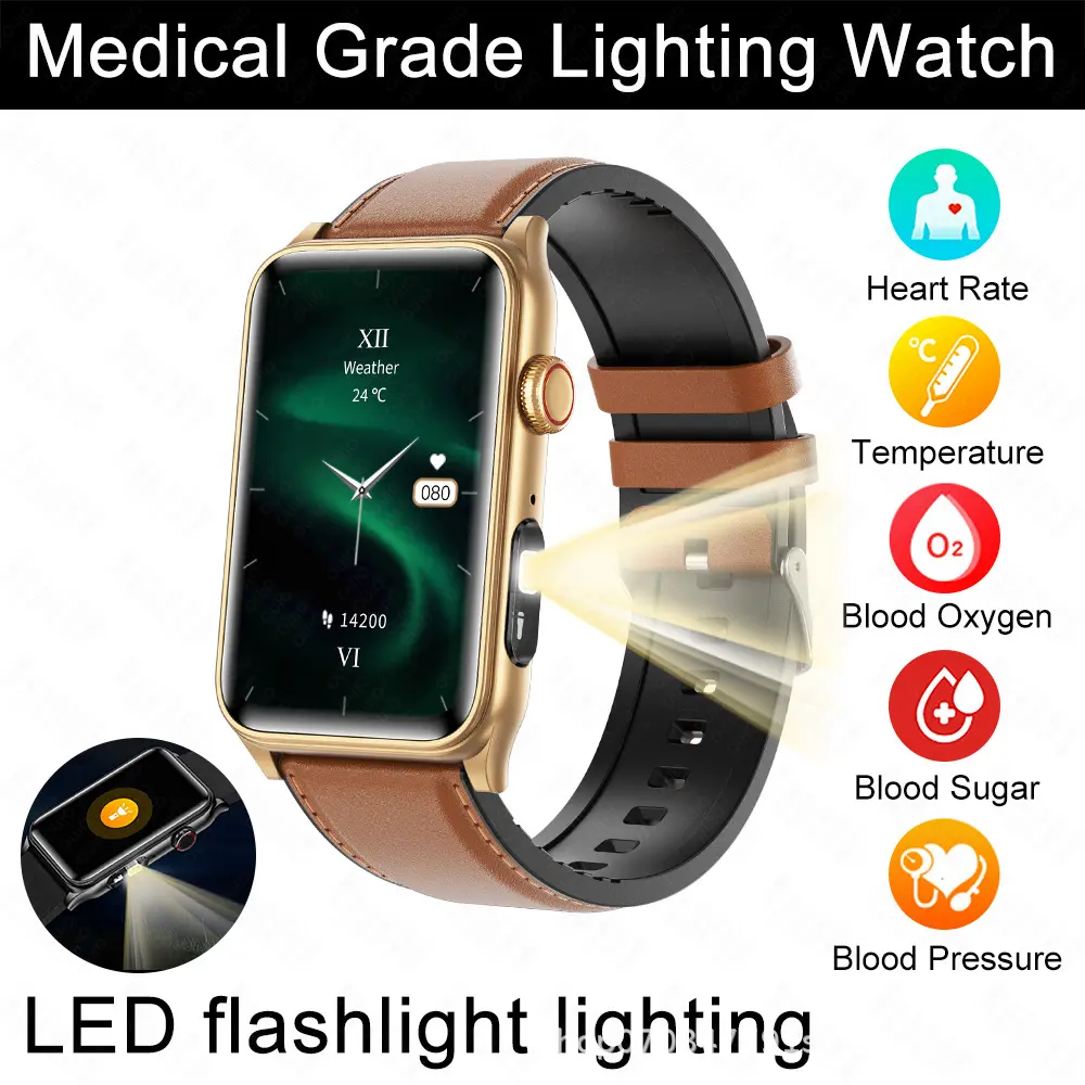 New smart watch with Bluetooth calling, blood glucose, heart rate, blood pressure, blood oxygen, and sleep monitoring New smart watch with Bluetooth calling, blood glucose, heart rate, blood pressure, blood oxygen, and sleep monitoring