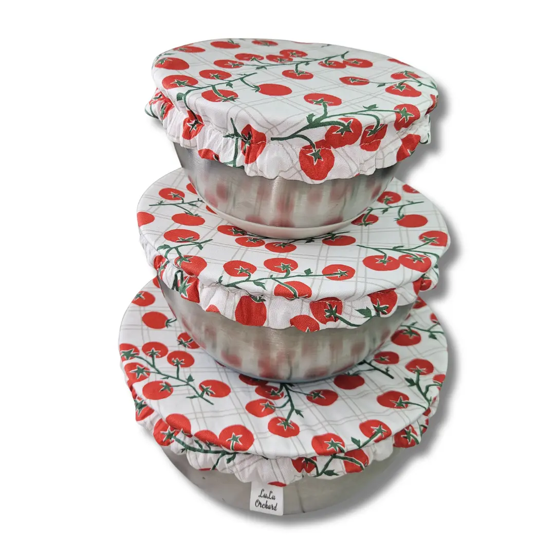 3 Pack Bowl Covers, S-M-L, Bowl Cover Trio, Reusable Waterproof Lined, Sourdough Covers, Eco-friendly Lining