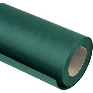 30"x 393"(32.8') Dark Green Kraft Wrapping Paper Large Jumbo Roll, Recyclable Green Art Gift Wrap Paper for Christmas Gift Wrapping, Table Covering, Art & Craft Supplies, Bouquet Flower, 80GSM