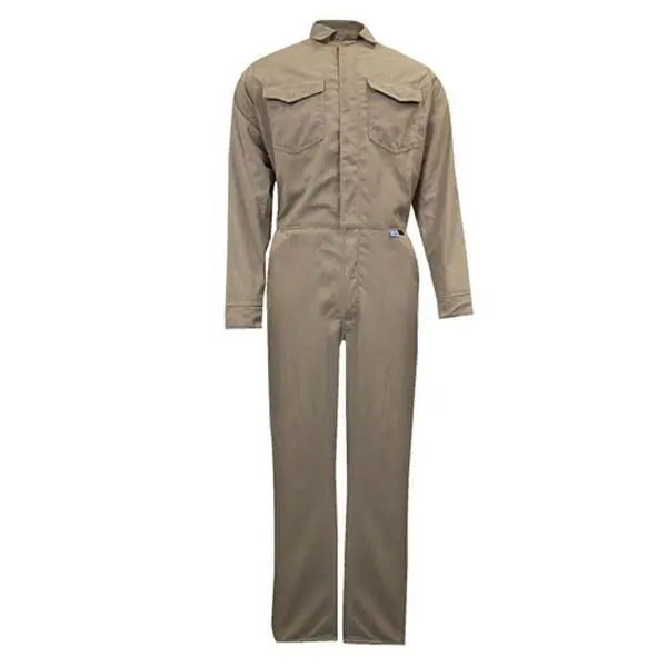 Portwest Men's Flame-Resistant Long Sleeve Unlined Iona Coverall, Certified Uniforms for Radiant & Convective Heat, FR94KHRXXXL 88x12in, Khaki, 3XL, Garment, Menswear, Workwear, Flame Resistance, Full Length, Radiant And Convective Heat, Fr Fabric, Clothe
