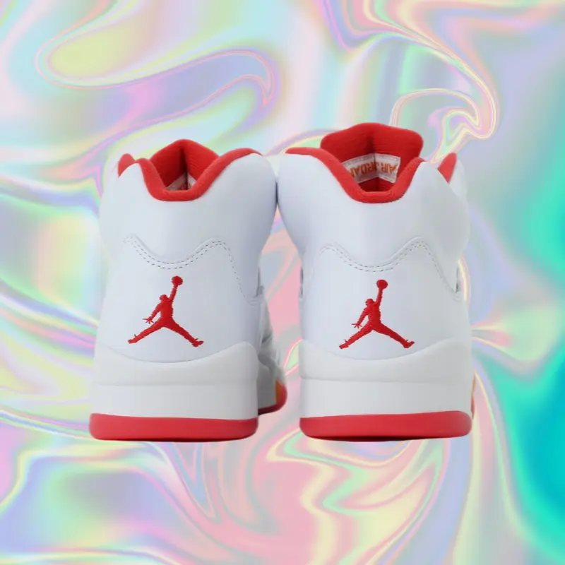 Solid White Smooth Soft Leather Grid Mesh High Top Casual Basketball Shoes Orange Red Layer Rubber Sole Vintage Daily Bright Color Block Sneakers