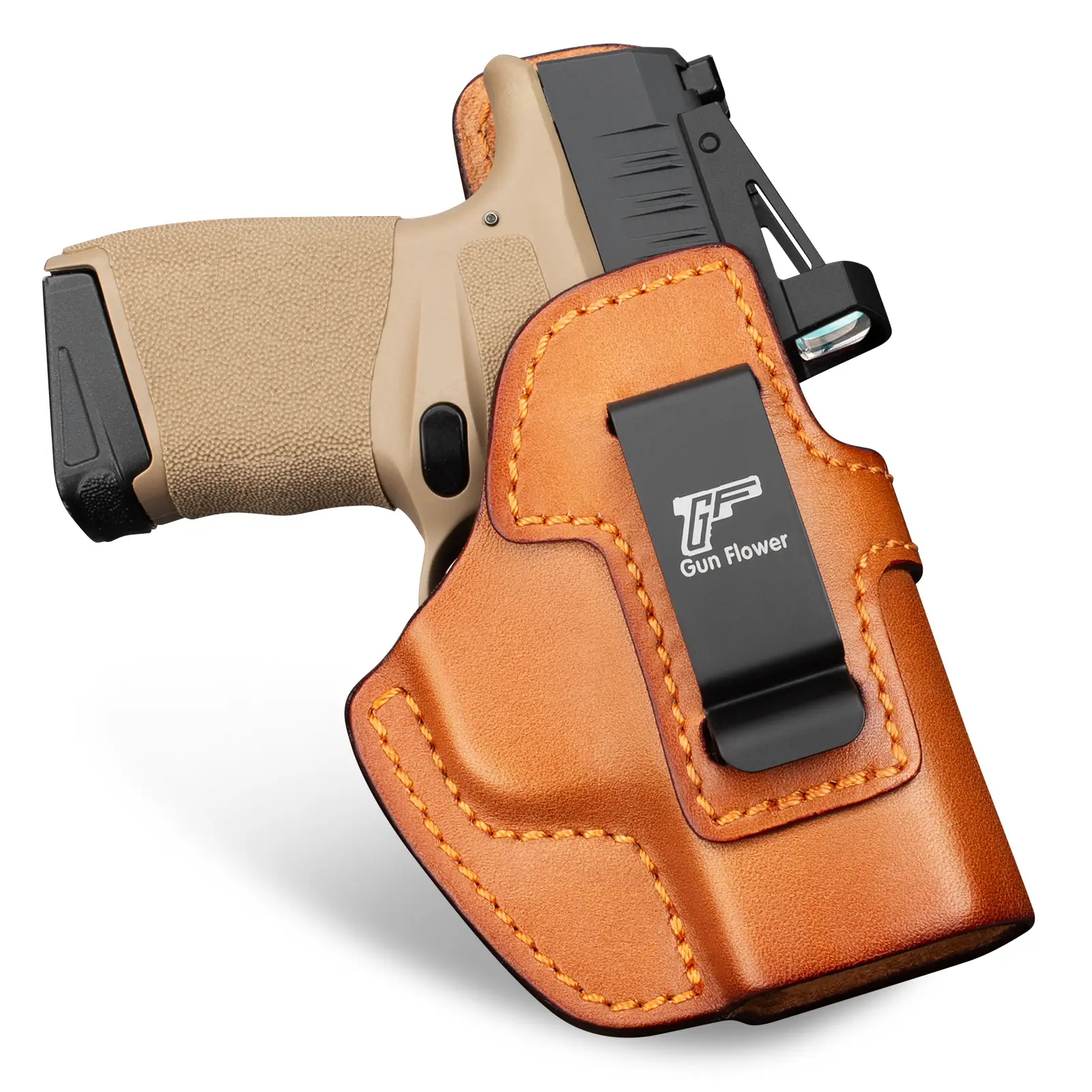 Premium IWB Leather Holster for Springfield Hellcat/OSP | Optic/Red Dot Cut | Ultimate Concealed Carry Comfort | Adjustable Appendix & Inside Waistband | Right Hand, competition,dealsforyoudays