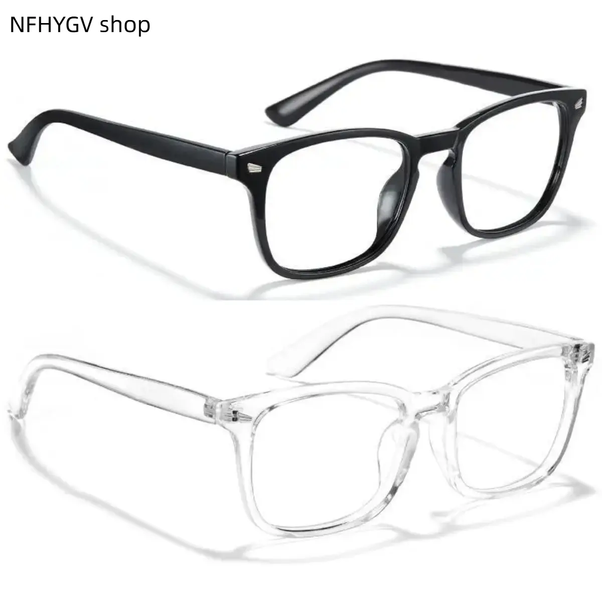 Blue Light Blocking Glasses Unisex Classic Fit Eyewear Hd Clear Lenses 140mm Frame Width Eye Protection Spectacles for Computer Gaming Television And Mobile Phone Long Time Using