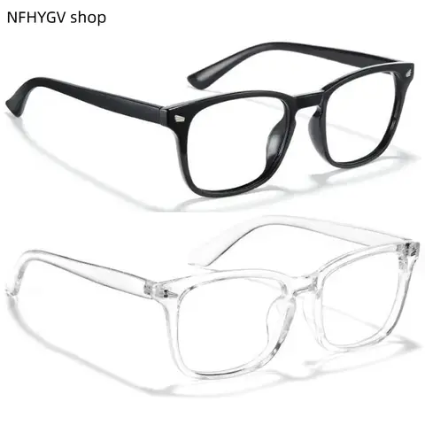 Blue Light Blocking Glasses Unisex Classic Fit Eyewear Hd Clear Lenses 140mm Frame Width Eye Protection Spectacles for Computer Gaming Television And Mobile Phone Long Time Using