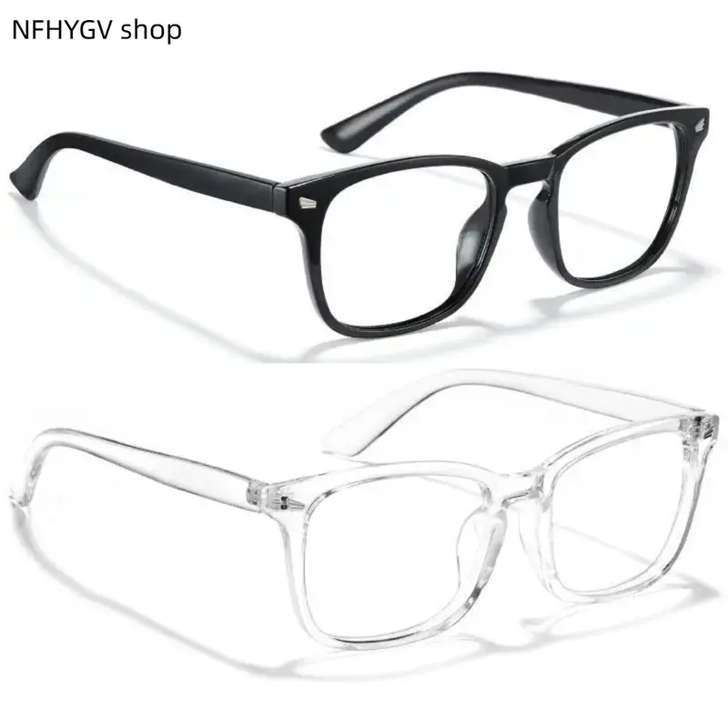 Blue Light Blocking Glasses Unisex Classic Fit Eyewear Hd Clear Lenses 140mm Frame Width Eye Protection Spectacles for Computer Gaming Television And Mobile Phone Long Time Using