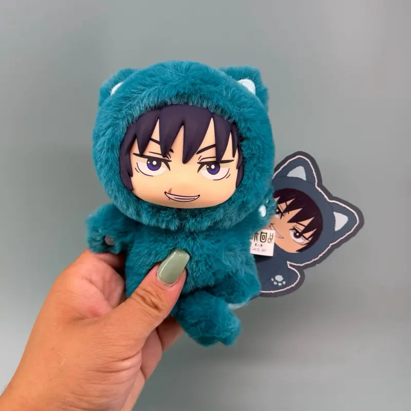 (Open Box / Confirmed: Toji Fushiguro) Puremind x Jujutsu Kaisen JJK Cat Ear Plush Series Vinyl Plush