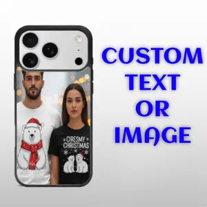 Custom Phone Case For IPhone and Samsung Personalized Text or Image Design Protective Cover, all models. Shockproof Heavy Duty Protective Cover Clear