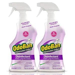 OdoBan 32 oz. Lavender Multi-Purpose Disinfectant Spray, Odor Eliminator, Sanitizer, Fabric Freshener, Mold Control (2-Pack)