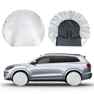 Car Tire Cover Sunproof Waterproof Frost Protection, All-Season Universal Dust Proof Car Protector, Wheel Storage Guard