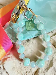 Cute Acrylic Beads Phone Key Decoration Wristband, Phone Charm, Stylish Accessory for Daily Use, Perfect Gift Idea for Friends & Family