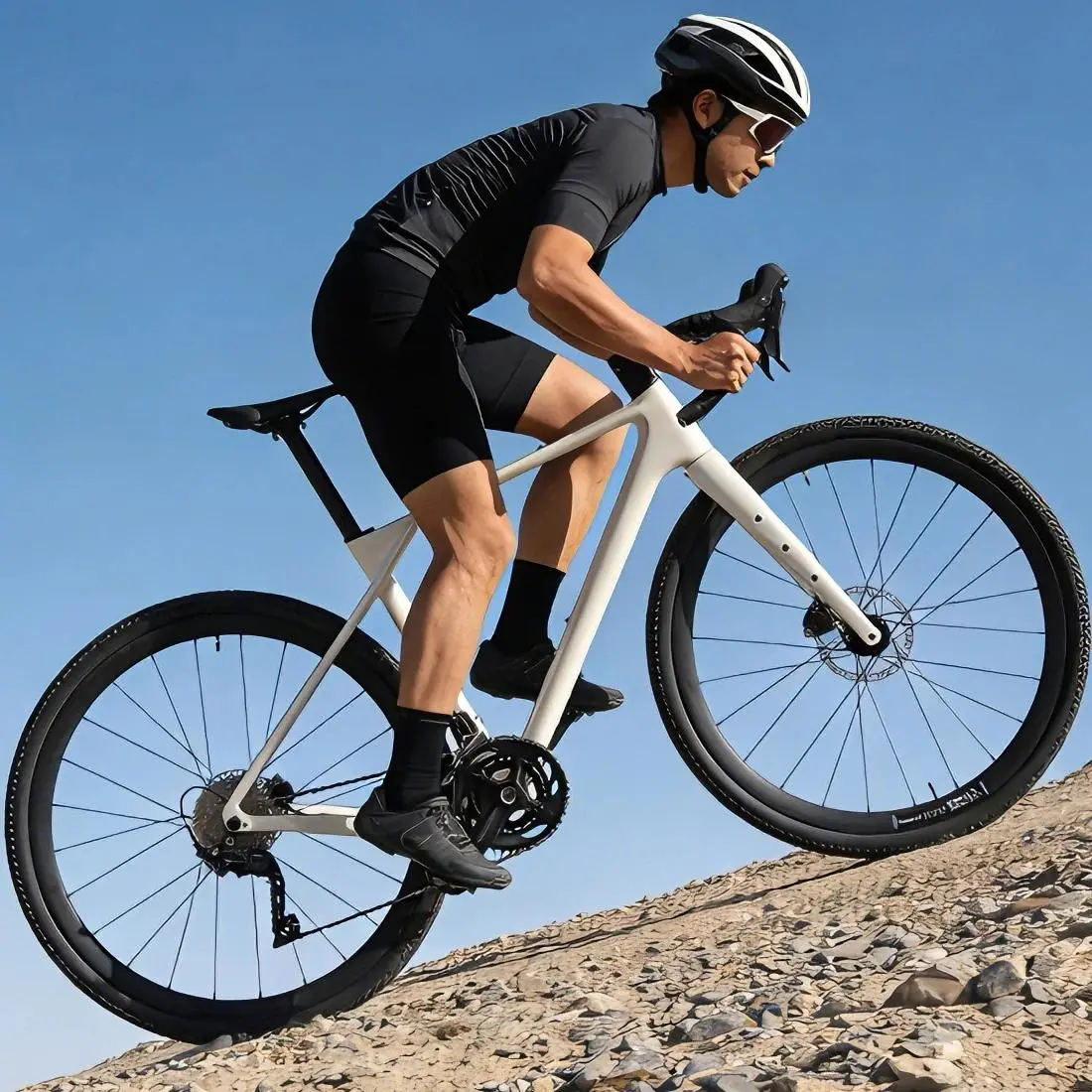 SAVA R21 GelaroS6 Carbon Fiber Gravel Road Bike All-Terrain Off-Road Bike Carbon Fiber Frame with SHIMAN0 GRX 600 Gearset