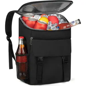Backpack Cooler  for Men & Women Portable Leak Proof Lunch Backpack Cooler Bag for Beach Picnic Travel Work Camping Hiking-Black