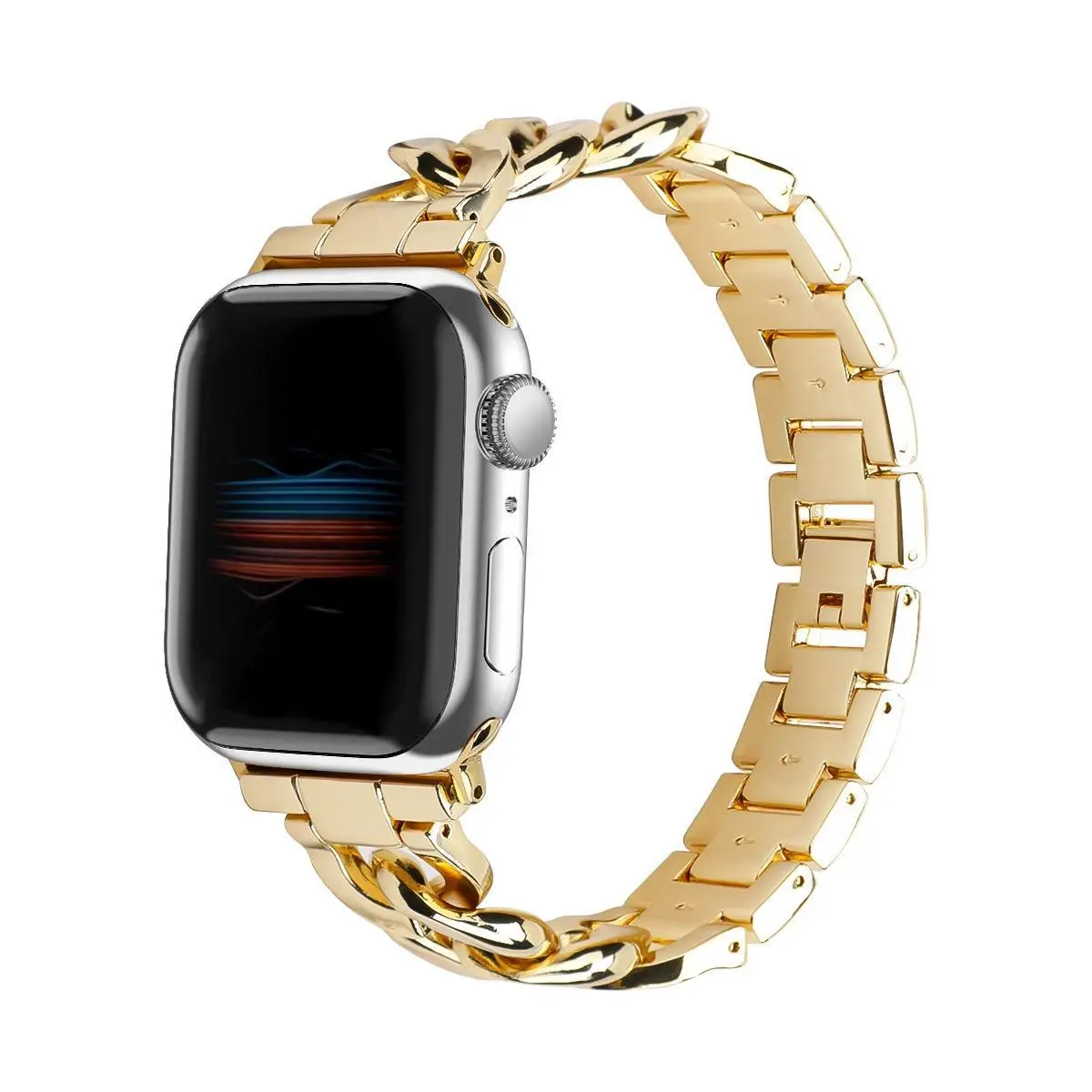 Stainless Steel Chain Watch Band, Soft and Comfortable Wristband, Replacement Watch Strap For Apple Watch